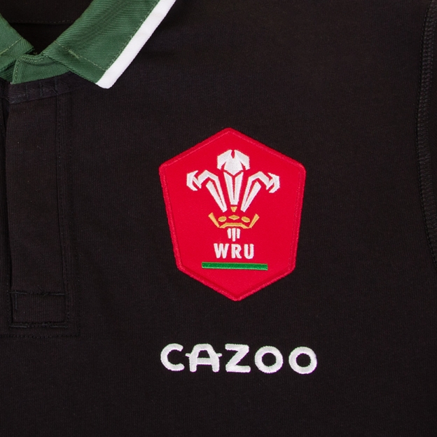 Wales Kids Classic Alternate Rugby Shirt - Long Sleeve 2023 - Wa