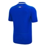 Italy Mens Home Rugby Shirt - Short Sleeve Azzurri 2023 - Back 