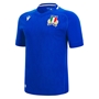 Italy Mens Home Rugby Shirt - Short Sleeve Azzurri 2023 - Front 