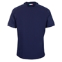 Italy Mens Training Rugby Shirt - Short Sleeve Navy 2023 - Back 