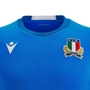 Italy Mens Training Gym Tee - Azzurri 2023- Italy and Macron Log 