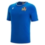 Italy Mens Travel Polycotton Tee - Azzurri 2023 - Front 