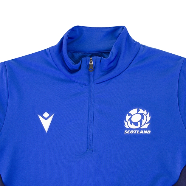 Scotland Mens Travel 1/4 Zip Softshell Top - Royal 2023 - Scotla