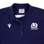 Scotland Womens Travel Polycotton Polo - Navy 2023 - Scotland Th 