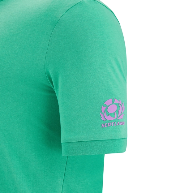 Scotland Mens Murrayfield As One Tee - Green 2023 - Sleeve