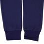 Italy Mens Travel Brushed Cotton Pants - Navy - Cuffs 