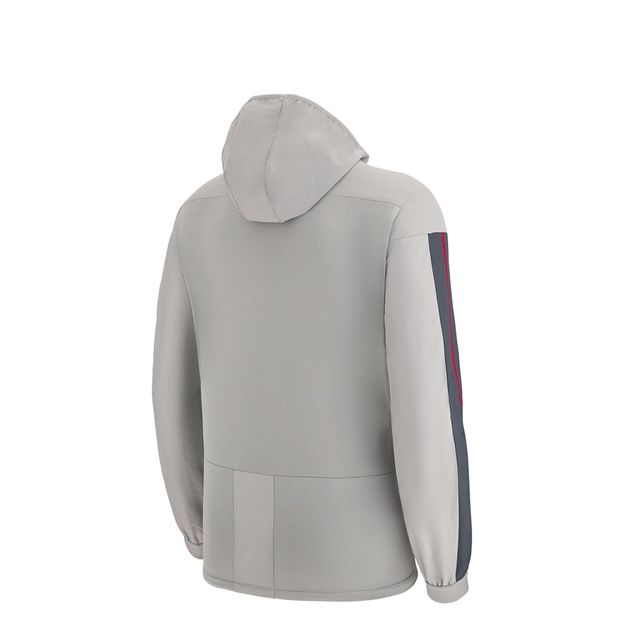 Wales Kids Travel Full Zip Track Top - Grey 2023 - Back