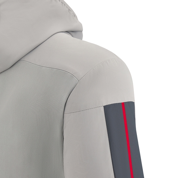 Wales Kids Travel Full Zip Track Top - Grey 2023 - Right Shoulde