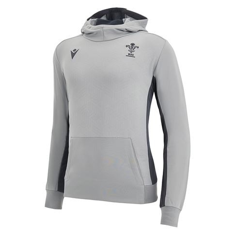 Wales Mens Travel Pullover Hoodie - Grey 2023 - Front Wales Mens Travel Pullover Hoodie - Grey 2023 - Front