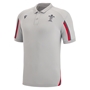 Wales Mens Travel Tech Polo - Grey 2023 - Front 