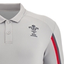 Wales Mens Travel Tech Polo - Grey 2023 - Wales Logo 