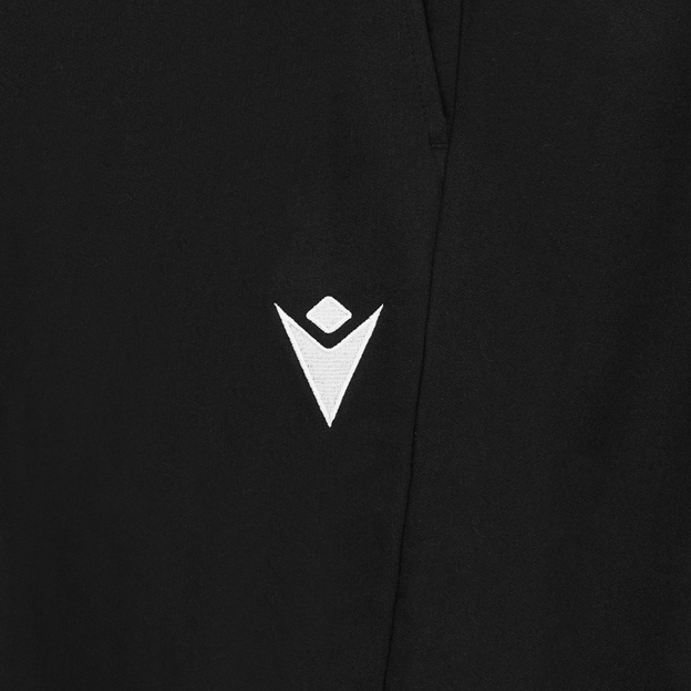 Wales Mens Travel Brushed Cotton Pants - Black 2023 - Macron Log