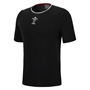 Wales Mens Leisure Cotton Tee - Black 2023 - Front 