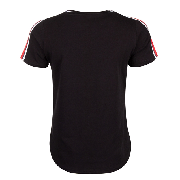 Wales Womens Leisure Cotton Tee - Black 2023 - Back