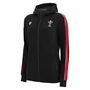 Wales Womens Leisure Full Zip Hoodie - Black 2023 - Front 