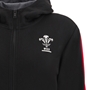 Wales Womens Leisure Full Zip Hoodie - Black 2023 - Wales Logo 