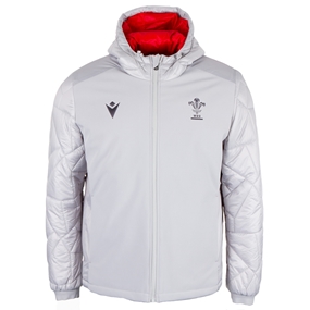 Wales Mens Padded Bomber Jacket - Grey 2023 - Front