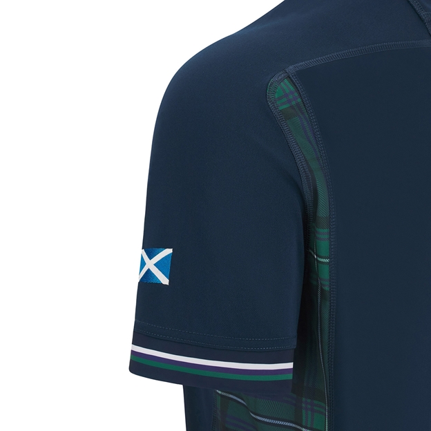 Scotland Mens Rugby World Cup 2023 Home Rugby Shirt - Sleeve
