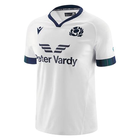 Scotland Mens Alternate Rugby Shirt - Short Sleeve 2024 - Front Scotland Mens Alternate Rugby Shirt - Short Sleeve 2024 - Front