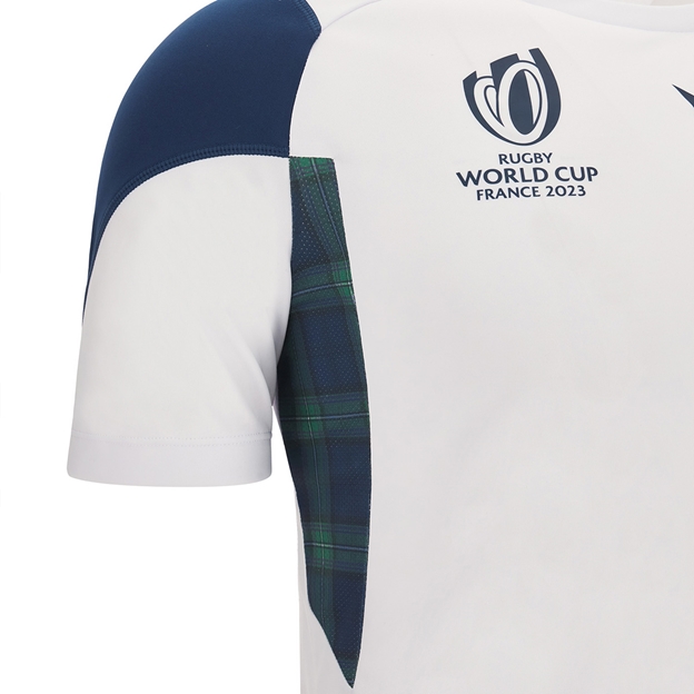 Scotland Mens Rugby World Cup 2023 Training T-Shirt - White - RW