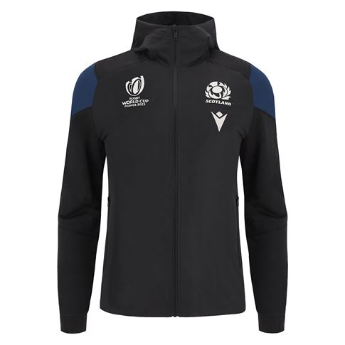 Scotland Mens Rugby World Cup 2023 Travel Full Zip Hoodie - Fron Scotland Mens Rugby World Cup 2023 Travel Full Zip Hoodie - Fron