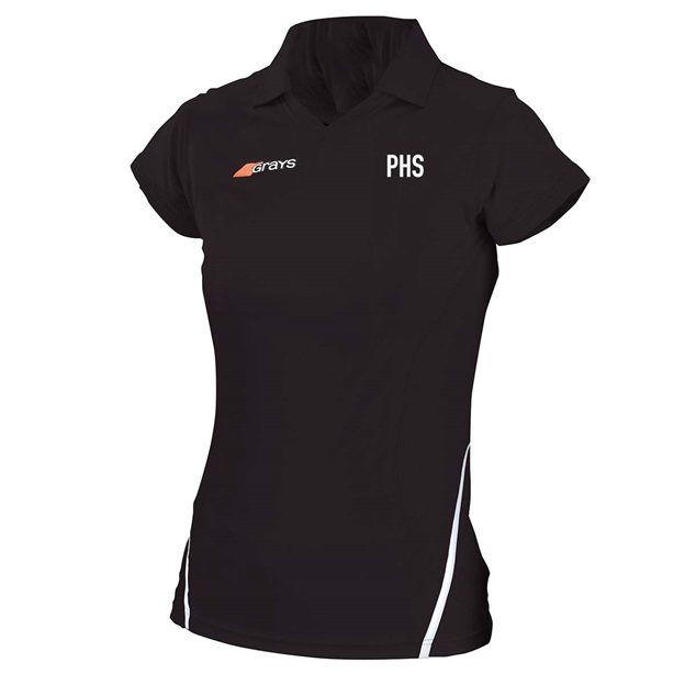Peebles HS Hockey Womens Grays Playing Top Black - Front
