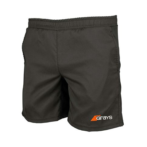 Peebles HS Hockey Mens Grays Axis Playing Shorts Black - Front