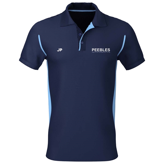 Peebles ASC Premium Polo Navy/Sky Kids - Front