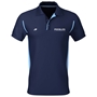 Peebles ASC Premium Polo Navy/Sky - Front 