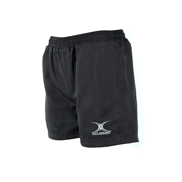 Gilbert Ladies Saracen Rugby Shorts Black - Front 1