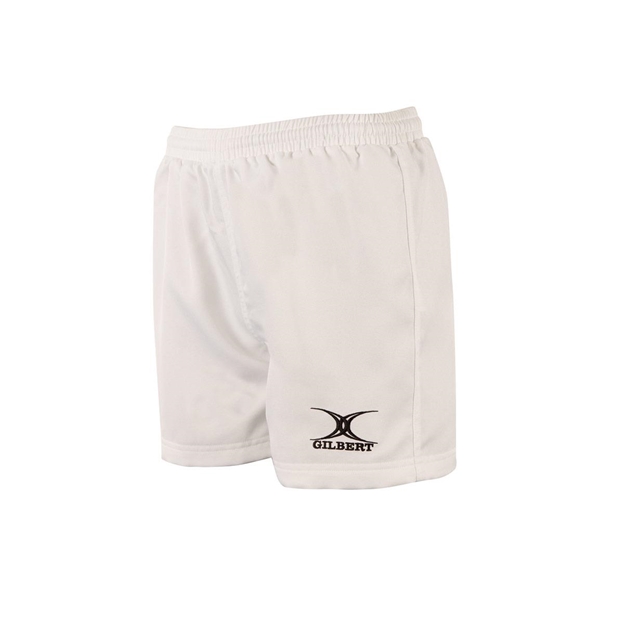 Gilbert Ladies Saracen Rugby Shorts White - Detail 1