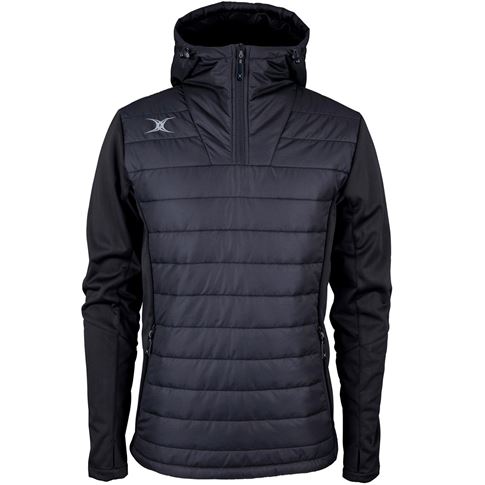 Gilbert Teamwear Pro Active 1/4 Zip Jacket Black - Front 1 Gilbert Teamwear Pro Active 1/4 Zip Jacket Black - Front 1