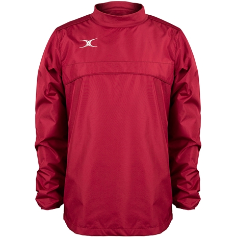 Gilbert Teamwear Photon Warm Up Top Maroon - Front