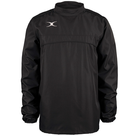 Gilbert Teamwear Photon Warm Up Top Black Kids - Front