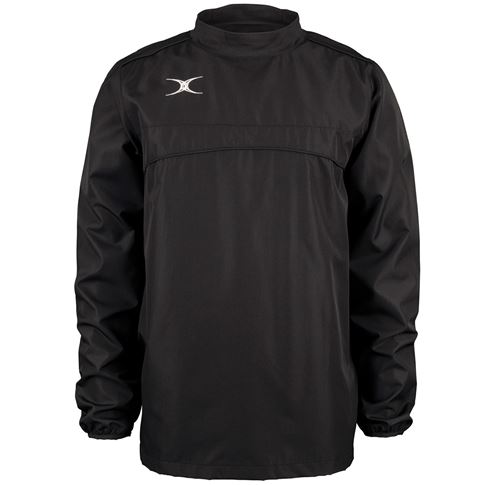 Gilbert Teamwear Photon Warm Up Top Black Kids - Front Gilbert Teamwear Photon Warm Up Top Black Kids - Front