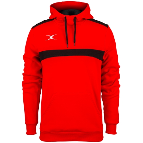 Gilbert Teamwear Photon Pullover Hoodie Red/Black Kids - Front