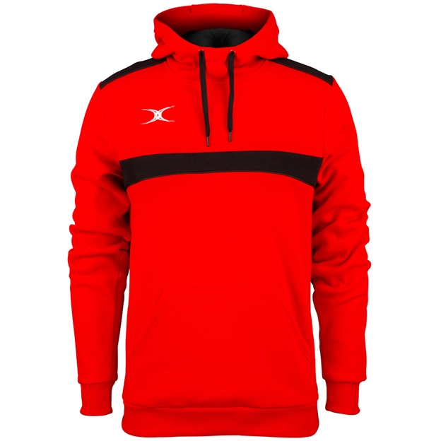 Gilbert Teamwear Photon Pullover Hoodie Red/Black Kids - Front