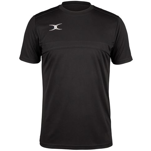 Gilbert Teamwear Photon Tee Black Kids - Front Gilbert Teamwear Photon Tee Black Kids - Front