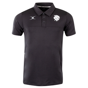 Barbarians Pro Tech Polo Black - Front