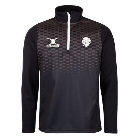 Canterbury RFC Adult's Black / Gold Photon Mens 1-4 Zip Jacket