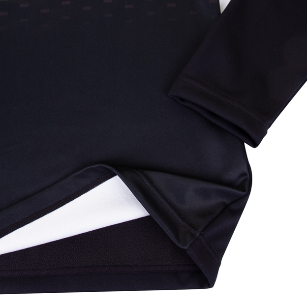 Barbarians Mens Solar 1/4 Zip Fleece - Black - Hem