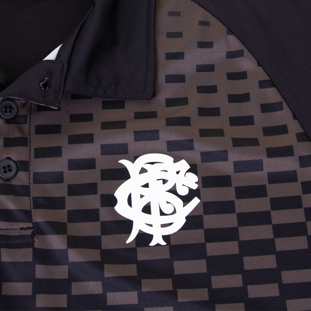 Barbarians Mens Solar Polo - Black - Barbarians Logo