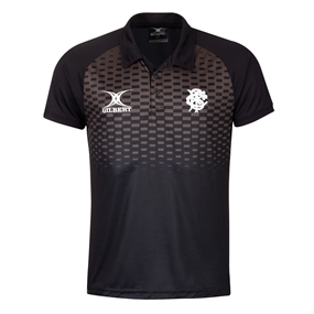 Barbarians Mens Solar Polo - Black - Front