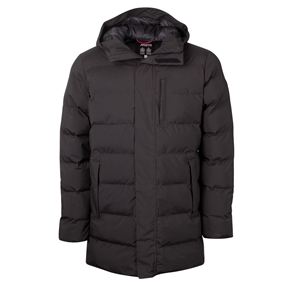 Musto Mens Marina Quilted Parka Jacket - Black - Front