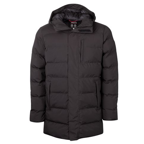 Musto Mens Marina Quilted Parka Jacket - Black - Front Musto Mens Marina Quilted Parka Jacket - Black - Front