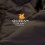 Queens College Contoured Bench Coat Black - Front Detail 