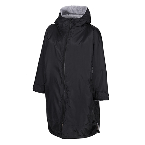 Kids Unbranded Teamwear Weatherproof Changing Robe - Black - Fro