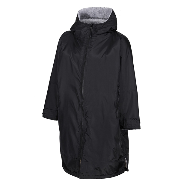 Kids Unbranded Teamwear Weatherproof Changing Robe - Black - Fro