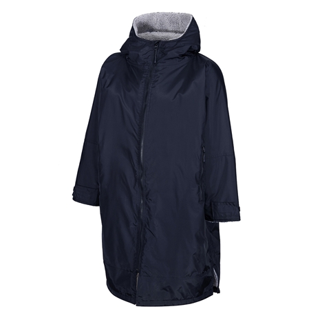 Kids Unbranded Teamwear Weatherproof Changing Robe - Navy - Fron