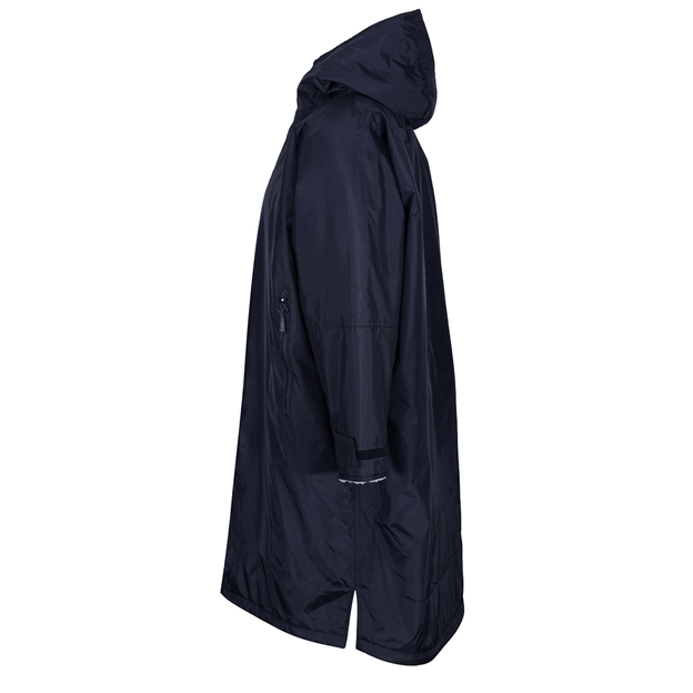 Kids Unbranded Teamwear Weatherproof Changing Robe - Navy - Side
